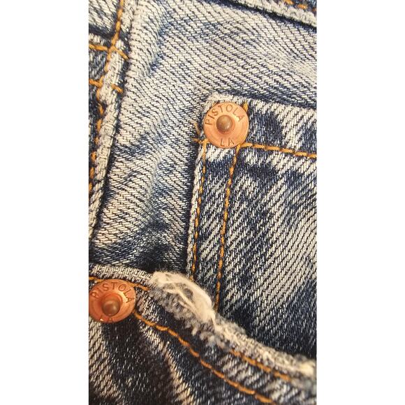 Pistola Jeans High Waist Split Hem Straight Leg Jeans Sz 27, Retail $168 - Picture 11 of 12